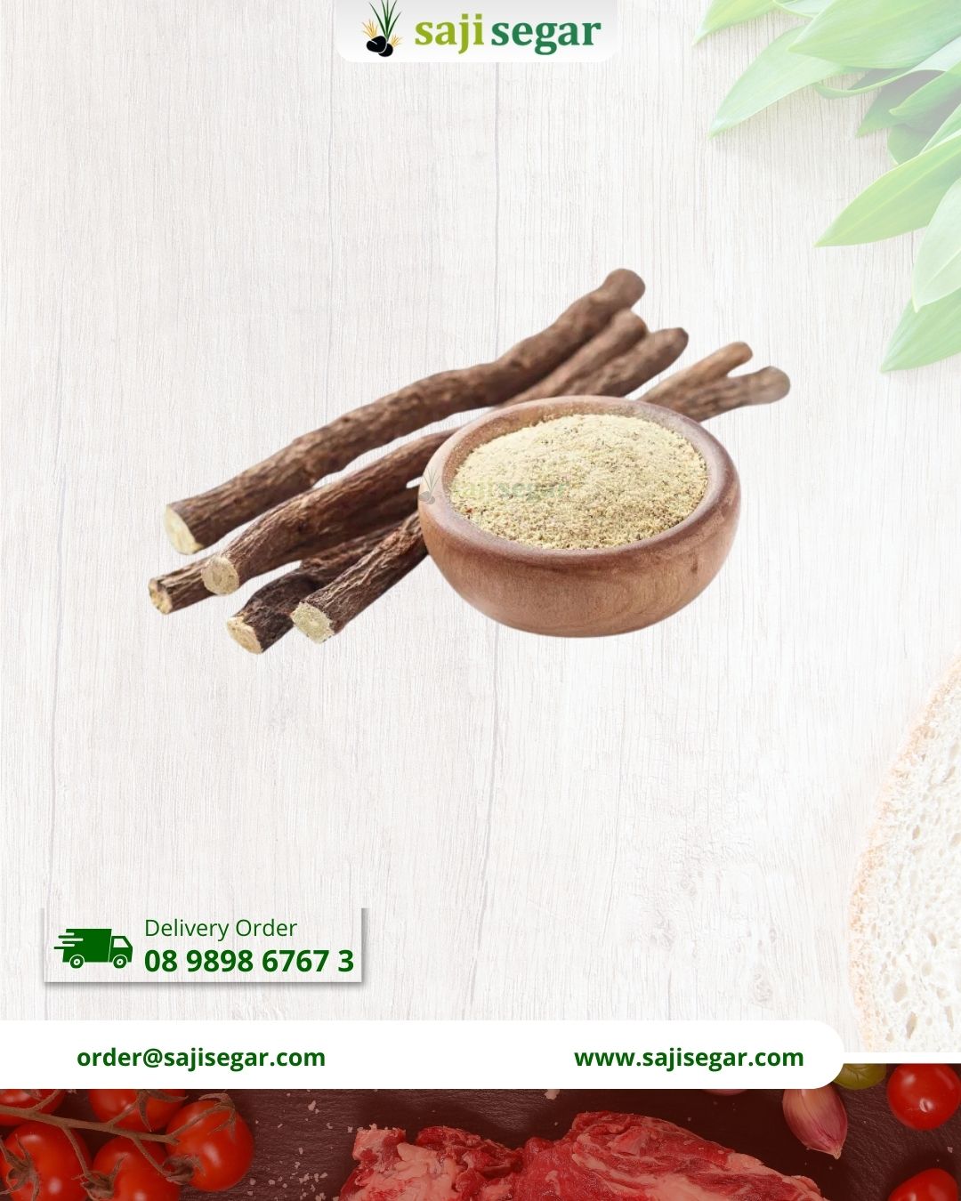 Akar Legi | Kayu Manis | Kayu Legi | Liquorice 50g